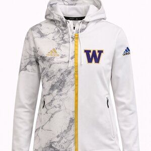 Like New - adidas Washington Huskies Performance Full-Zip Hoodie Jacket - Size M